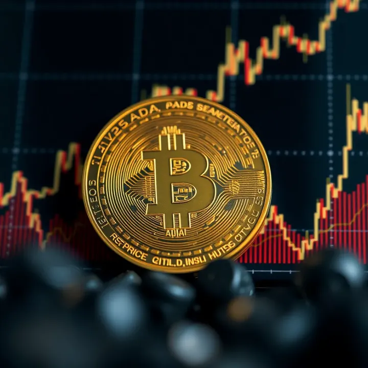 Graph showing trends and fluctuations in ADA coin price over time
