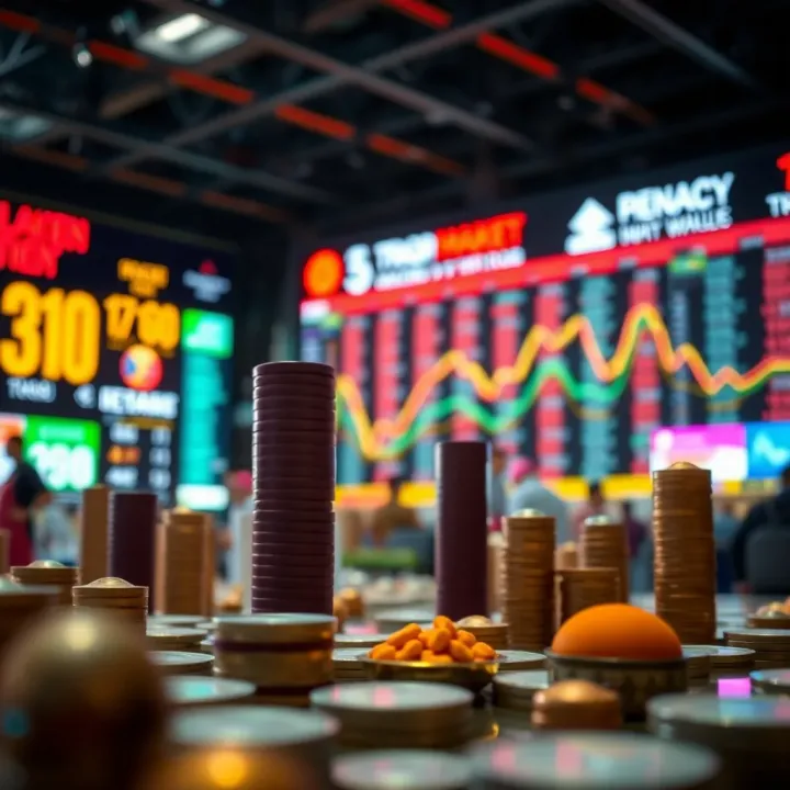 Illustration of economic factors and market trends influencing stock prices in India