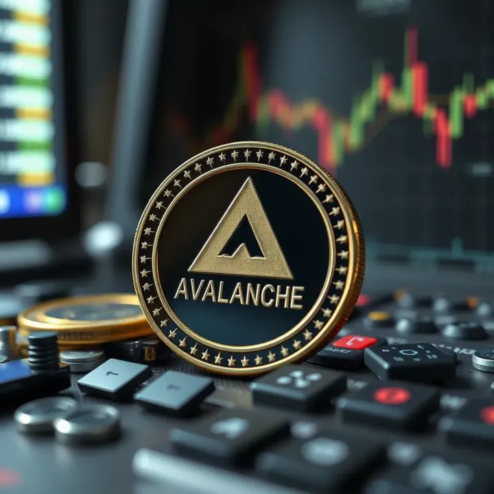 Conceptual representation of factors influencing Avalanche token value including market dynamics and technical indicators