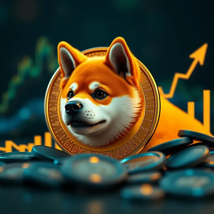 Graph showing growth trends and price fluctuations of Baby Doge Coin over time