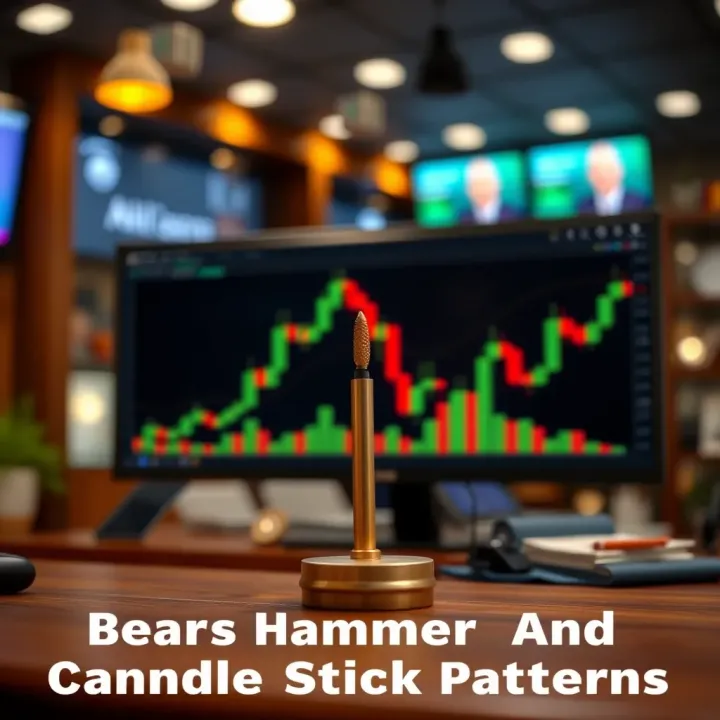 Comparison of bearish hammer and similar candlestick patterns highlighting key differences