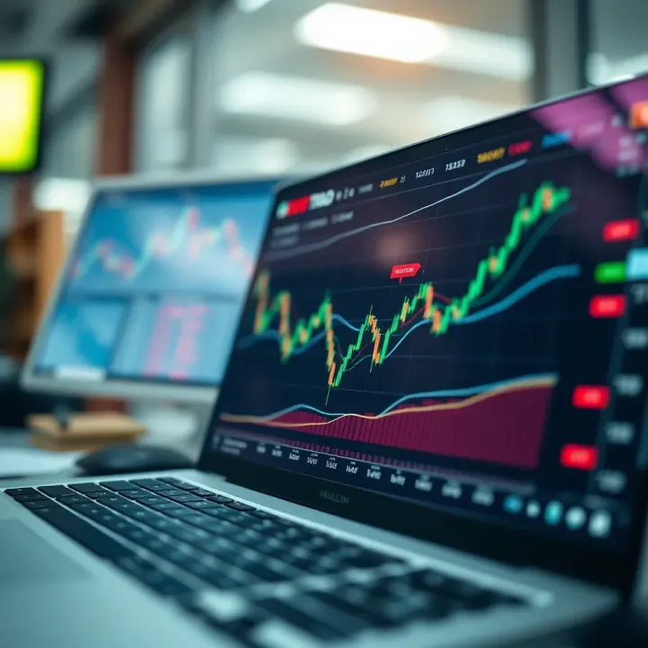 Graphical representation of trading strategies and risk management techniques used in binary trading