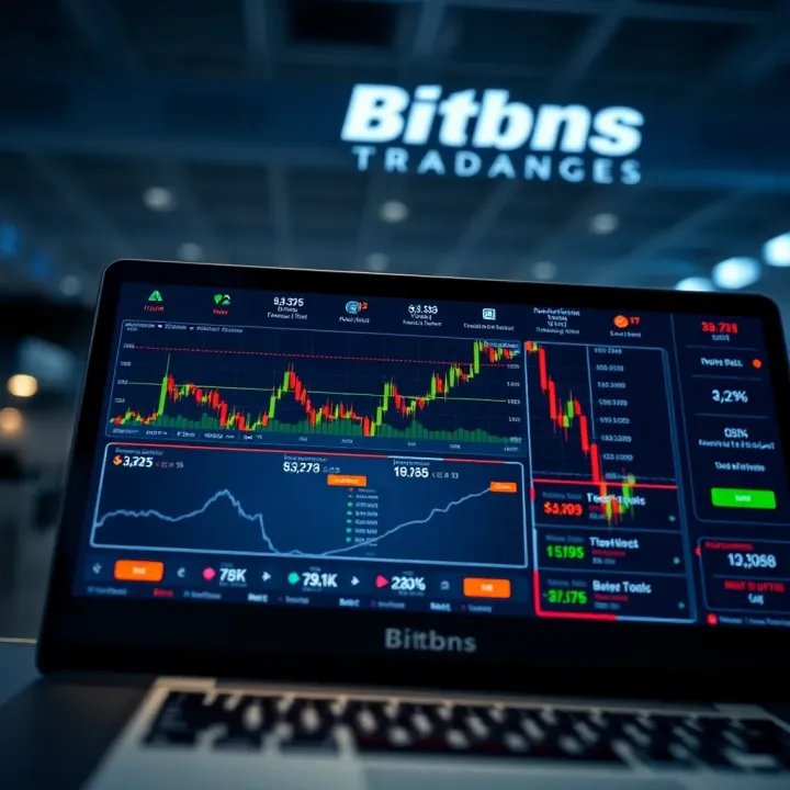 User interface of Bitbns exchange highlighting new features and tools for traders