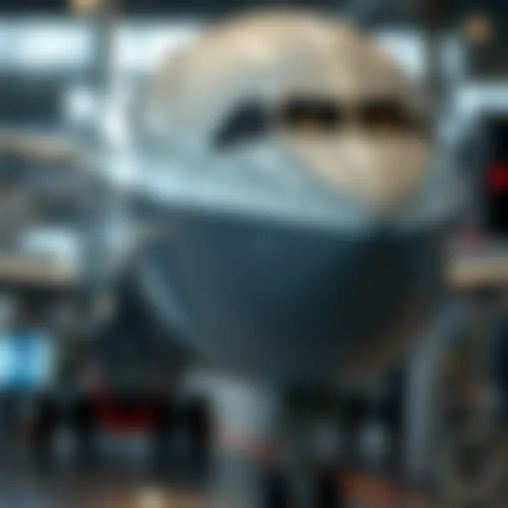 Advanced Aerospace Technologies in Boeing and Rival Companies Conceptual illustration of advanced aerospace technologies used by Boeing and rival companies in commercial and defense sectors