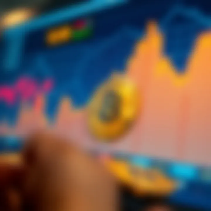 Graph displaying recent fluctuations and upward trends in Bitcoin market value