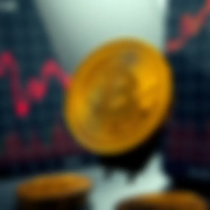 Graph showing upward and downward trends in cryptocurrency market specific to BNB coin