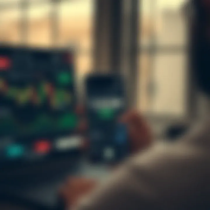 Secure mobile trading app interface displaying stock market data
