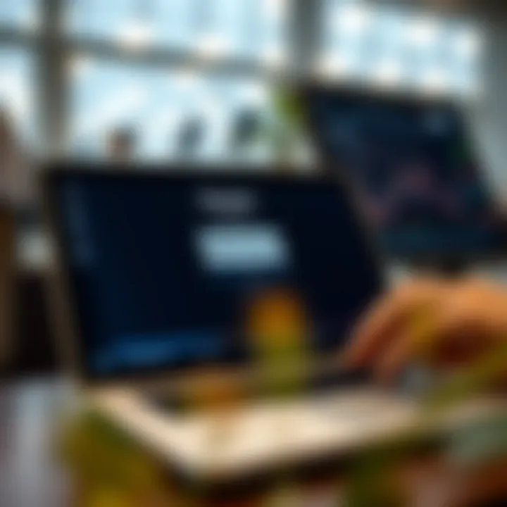 Secure login interface of Quotex trading platform on a digital device