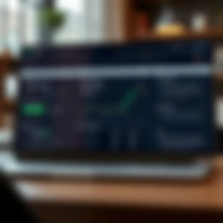 Graphical illustration of demo account trading tools including virtual balance, order types, and risk management features