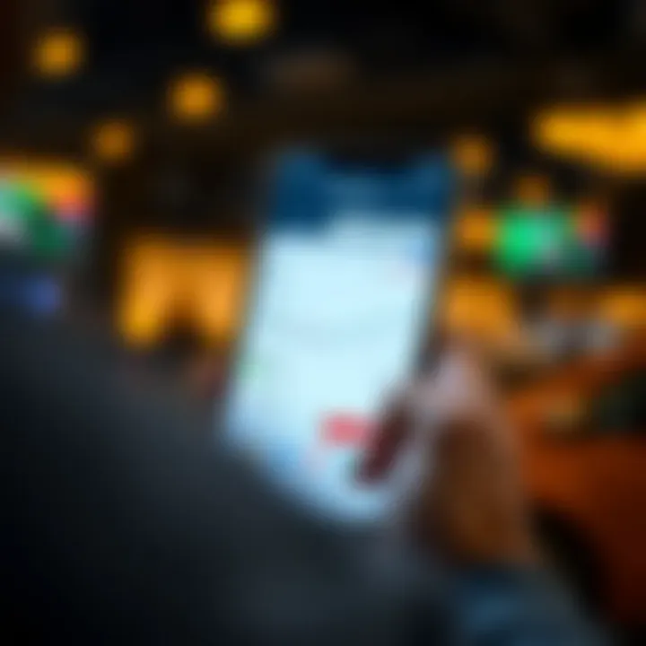 Mobile device displaying a user-friendly interface of a trading application approved by the Reserve Bank of India