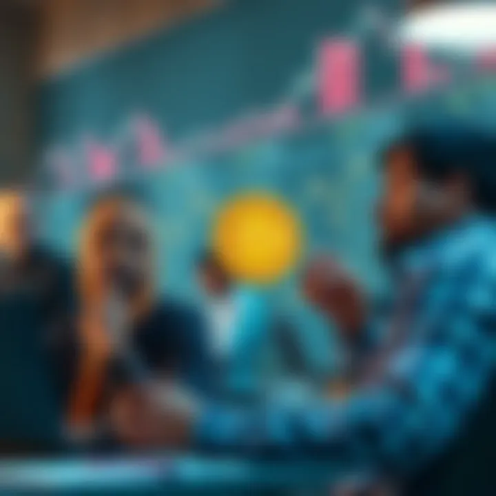 Conceptual illustration of Indian investors analyzing cryptocurrency trends and risks related to Dogecoin