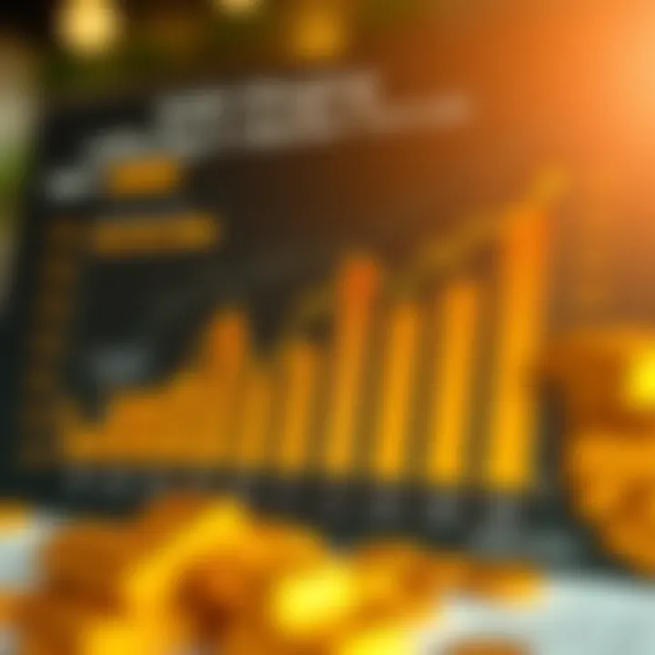 Graph illustrating factors influencing gold prices and their impact on market trends in India