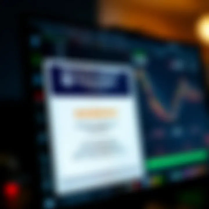 Close-up of a computer screen showing a regulatory compliance certificate and user feedback ratings