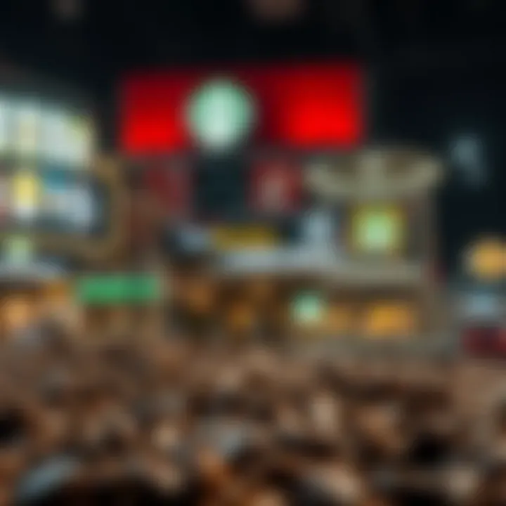 Competitive Landscape of Global Coffee Market Global coffee market competitive landscape showing various coffee chains and brands positioned strategically
