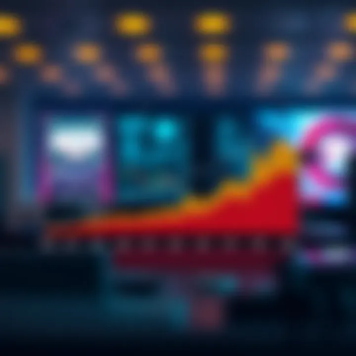 Graph illustrating projected growth trends in Reliance Industries share value influenced by market and economic factors