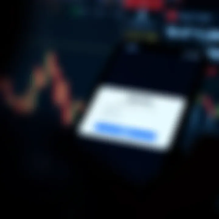 Login interface of Quotex platform displayed on a smartphone screen with visible input fields