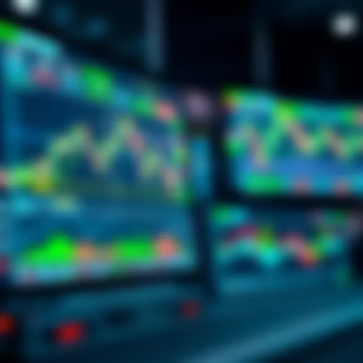 Graphical representation of trading charts and tools available within the Quotex demo environment highlighting functionality for beginners