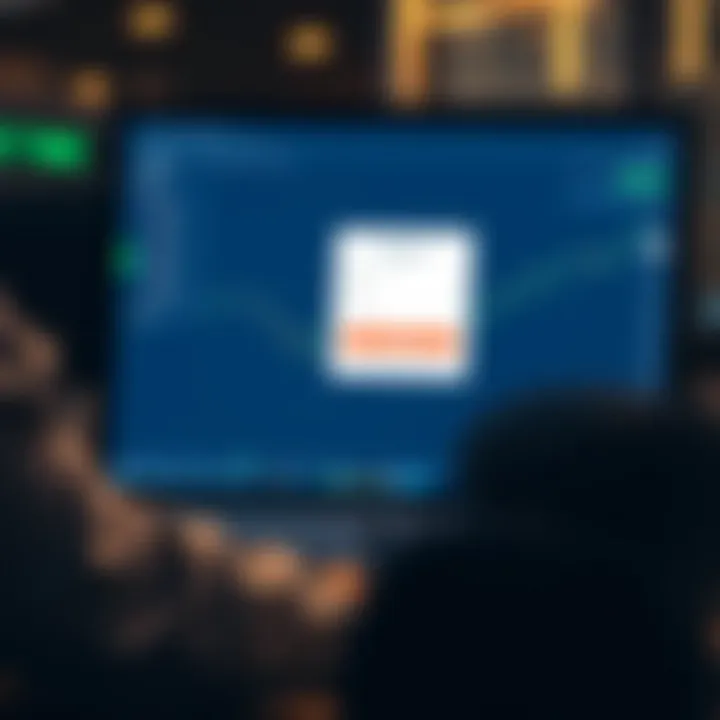 User logging into Quotex trading platform on a desktop computer