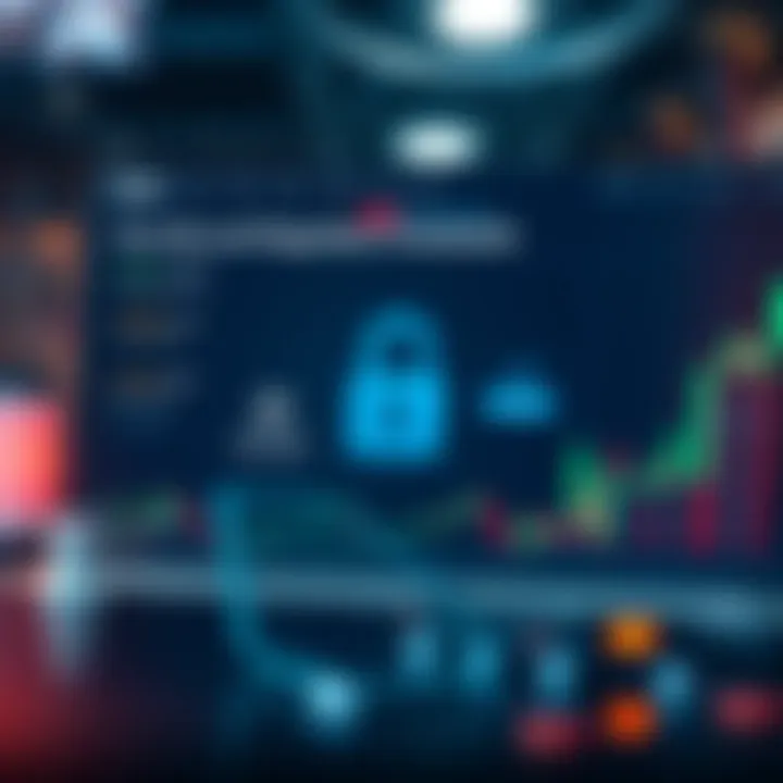 Visual representation of security features and regulatory compliance within the Qutex trading platform