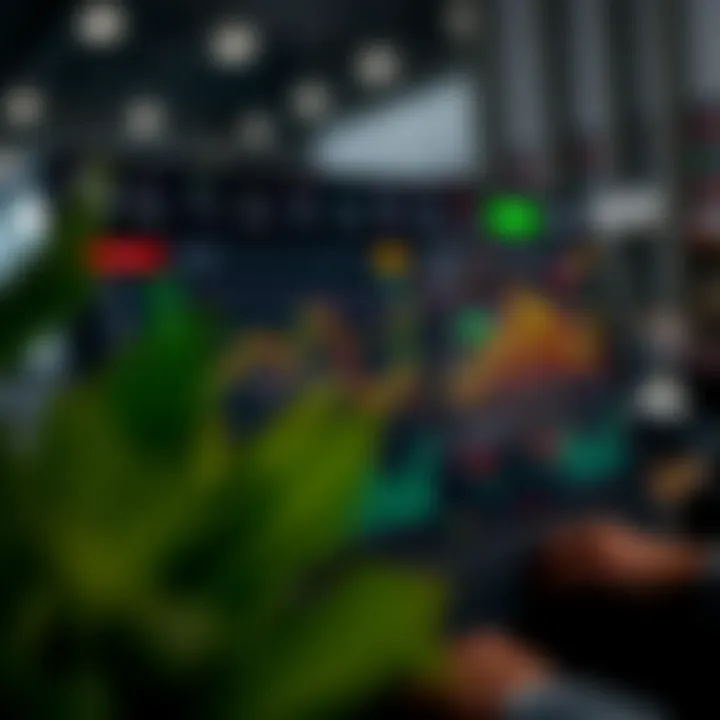 Dashboard interface displaying trading tools and account management features