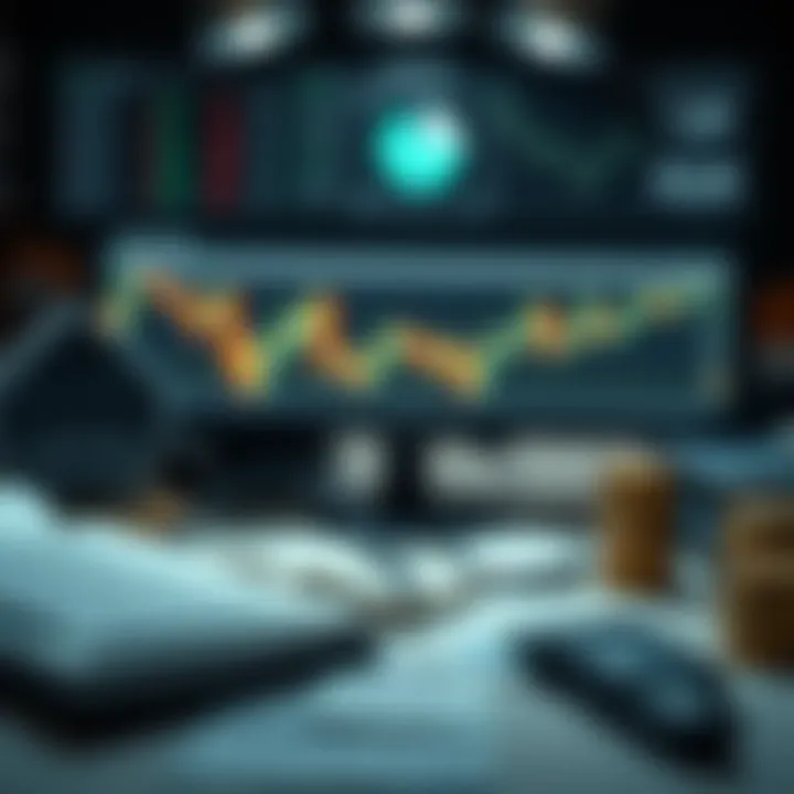 Conceptual illustration of investment strategies and market analysis tools