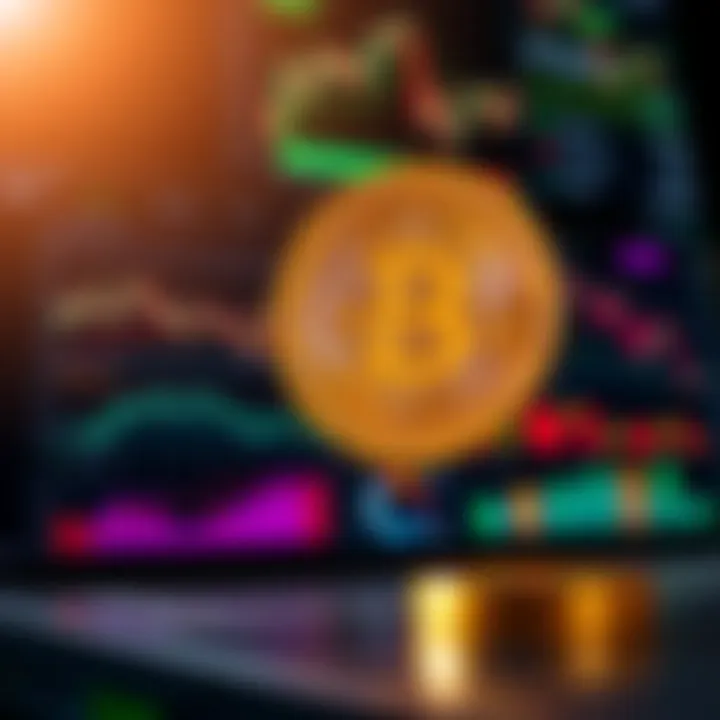 Dashboard displaying crypto market analytics and Bitcoin price indicators