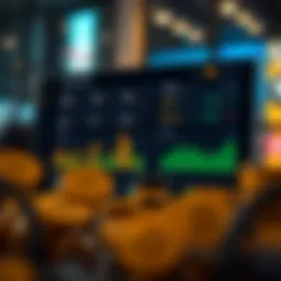 Interface displaying portfolio management tools and analytics for cryptocurrency investments
