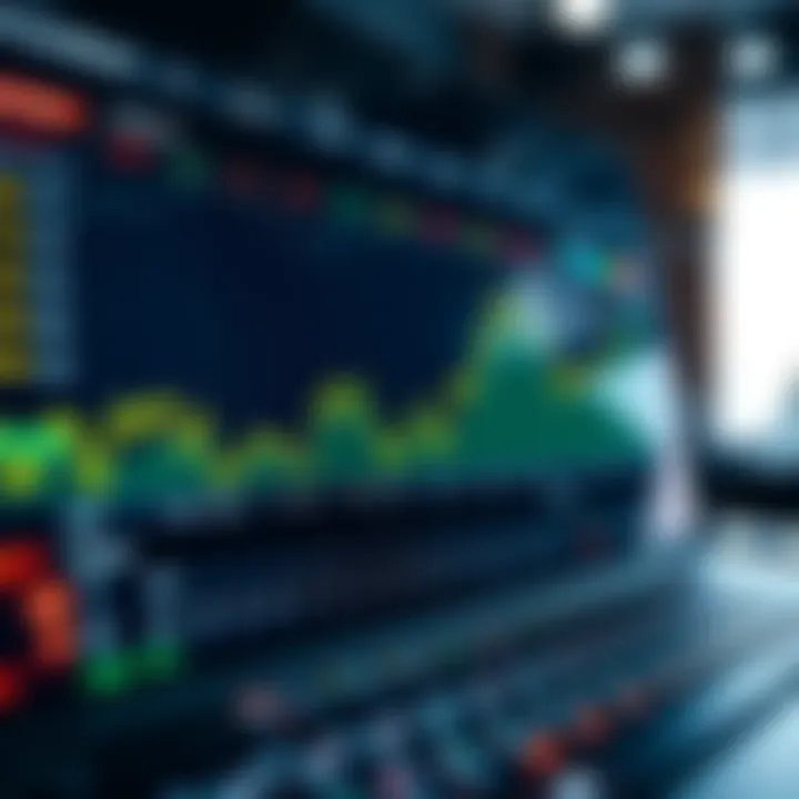 Dashboard showing real-time cryptocurrency market data including price trends and volume
