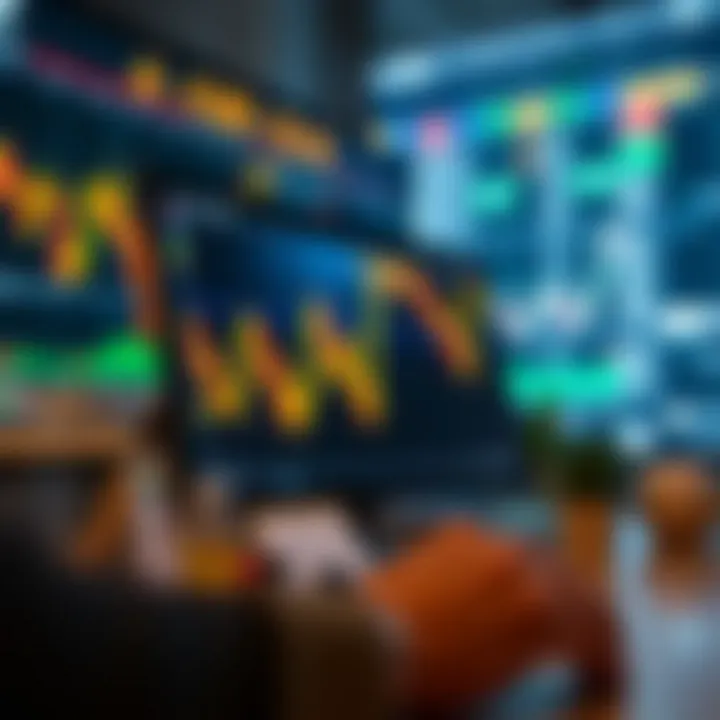 Conceptual graphic of risk-free forex trading with virtual money and strategy testing