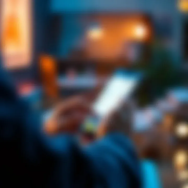 Person using smartphone to pay electricity bill online with secure interface