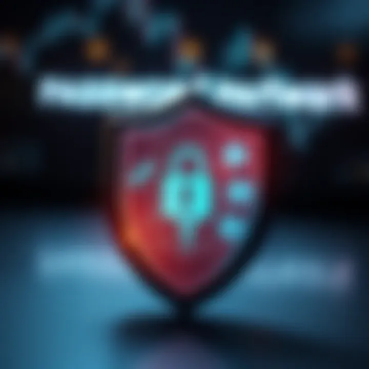 Shield Symbolizing Authentication and Password Protection Graphic showing a shield with a key and various security icons representing authentication methods
