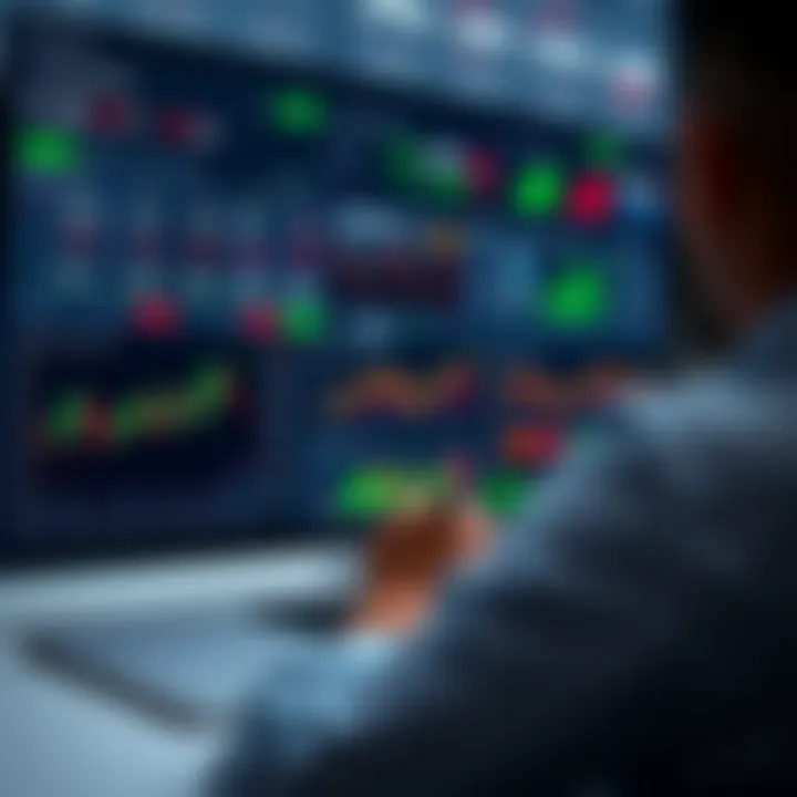 Dashboard showing various trading options and live market charts on Quotex platform