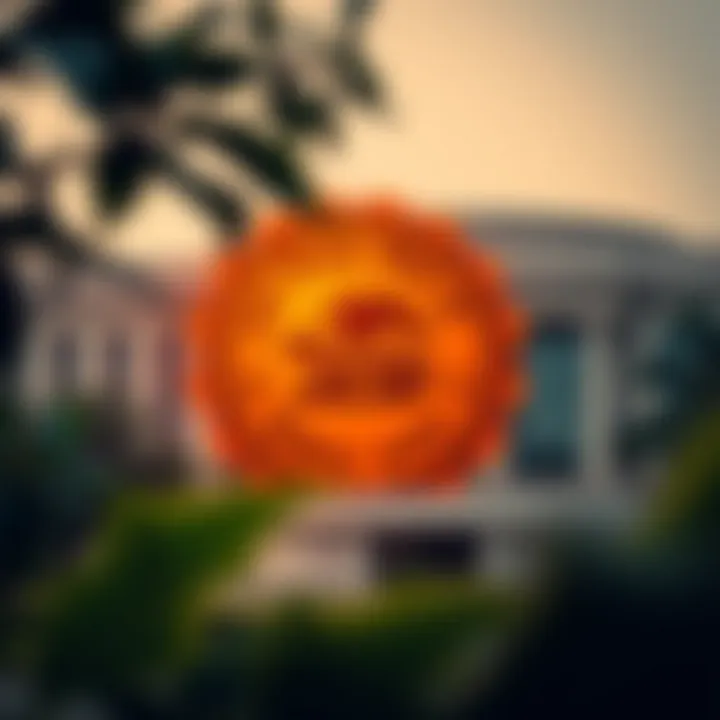 Illustration of RBI building with forex currency symbols representing regulatory approval in India