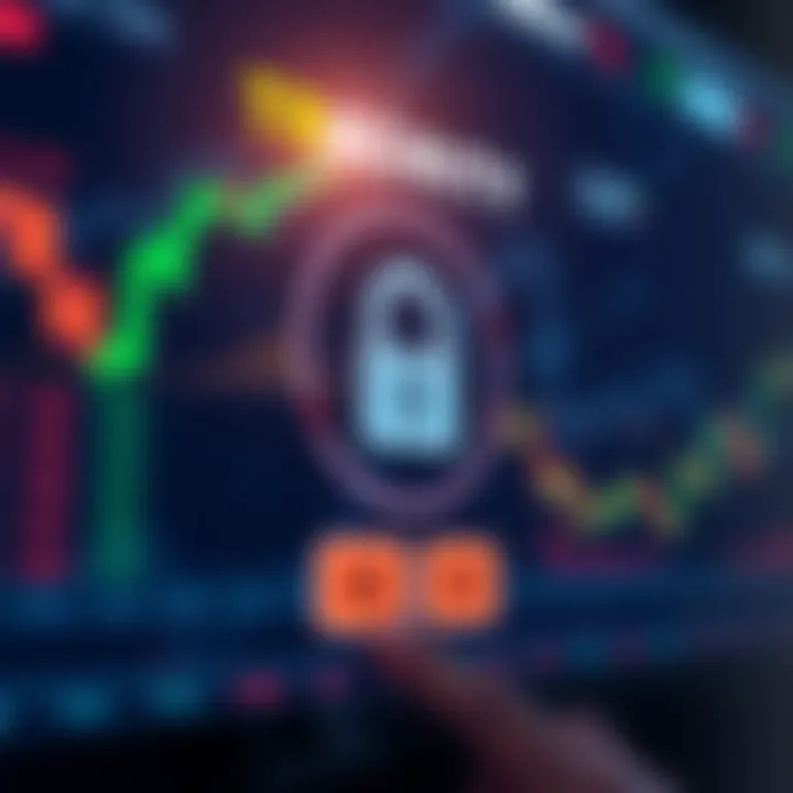 Security Features in Trading Platform Access Secure login interface of a trading platform emphasizing security features