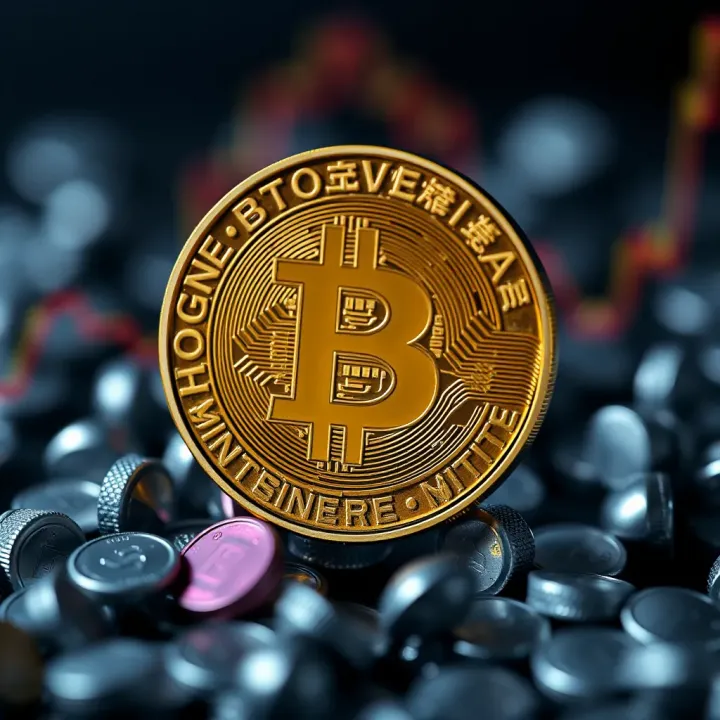 Conceptual illustration of risks and opportunities in cryptocurrency investments with BNB coin symbol