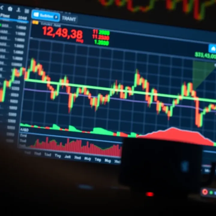 Combination of Bollinger Bands and other technical indicators on a trading platform for enhanced market analysis