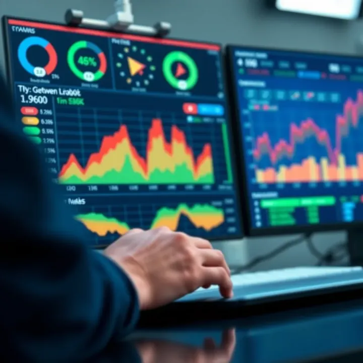 Analysis dashboard showing expert forecasts and risk factors affecting Chainlink investment decisions
