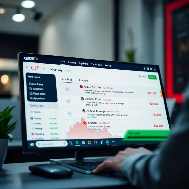 Technical help dashboard showing various troubleshooting options and FAQs for users