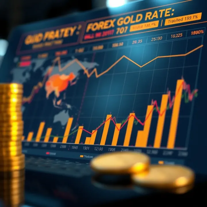 Factors Affecting Forex Gold Rates and Investment Impact Chart illustrating key factors influencing global forex gold rates and their impact on investors