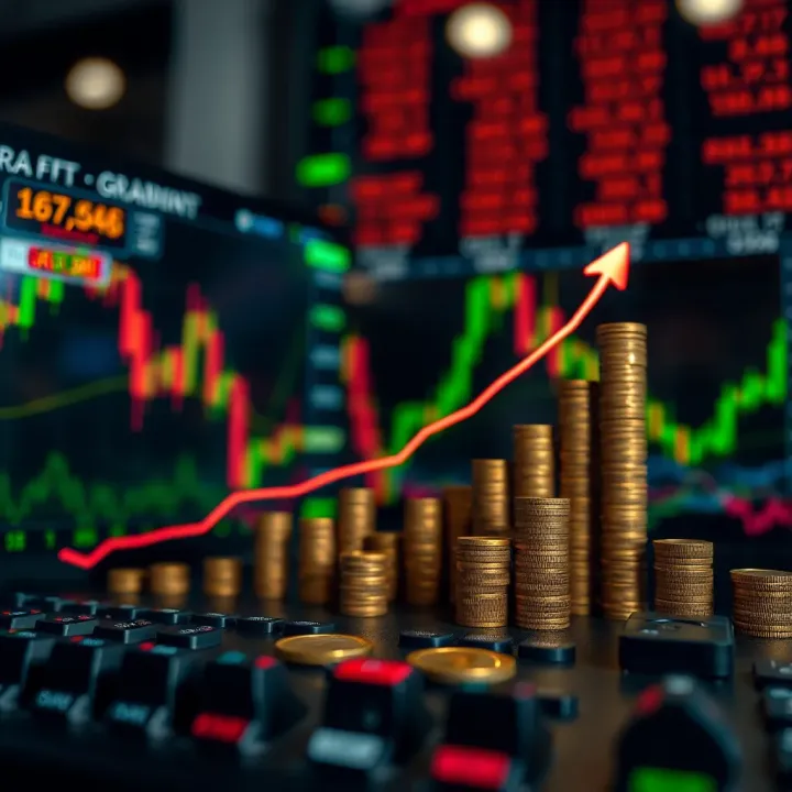 Illustration of funded trading accounts showing capital growth and risk management