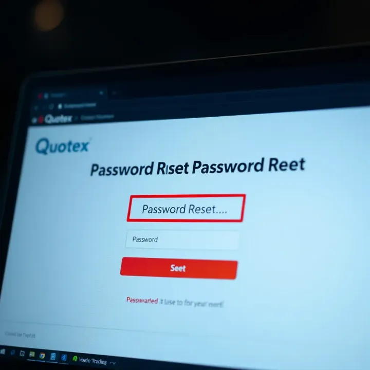 Secure login screen with password reset option highlighted