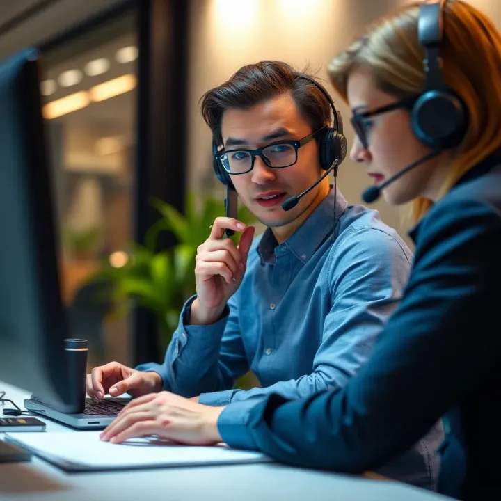 Customer support agent assisting with account recovery over the phone