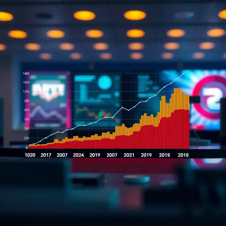 Graph illustrating projected growth trends in Reliance Industries share value influenced by market and economic factors