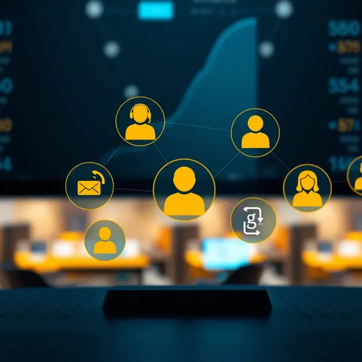 Digital communication icons representing various contact methods for assistance