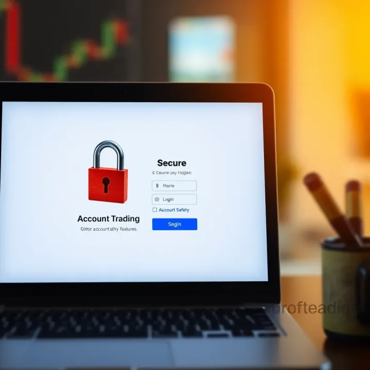 Secure login screen of Quotex trading platform emphasizing account safety features