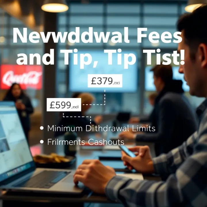 Illustration of transaction flow showing withdrawal fees and user tips for smooth cashouts