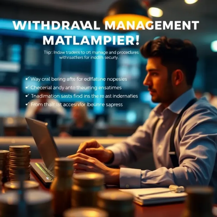 Graphic showing tips for Indian traders to optimize and manage withdrawals securely