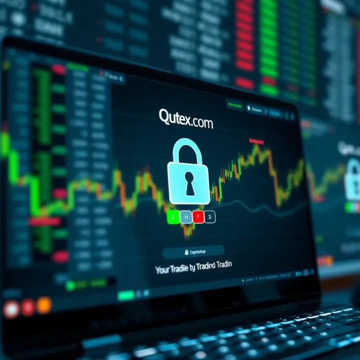Secure login screen illustrating Qutex.com's security protocols and user authentication