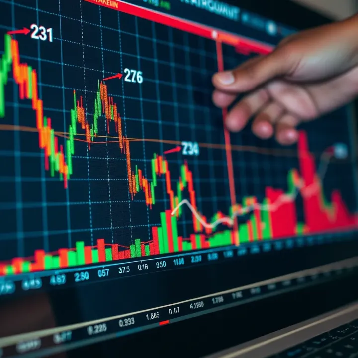 Graph depicting technical indicators used to identify range-bound market conditions