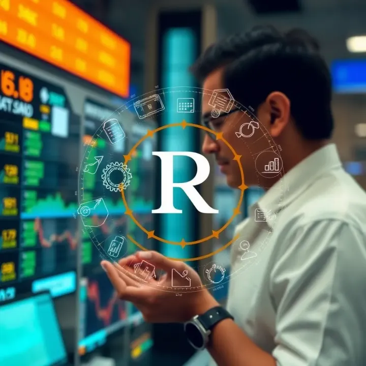 Visual representation of key factors impacting Reliance Industries share value including sector outlook and expert analysis